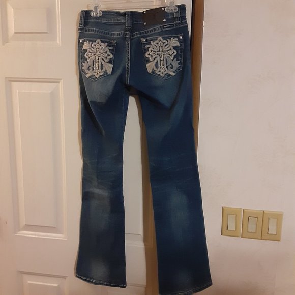 Trinity Ranch Women's Embellished Studded Jeans Size 5 - Picture 5 of 11